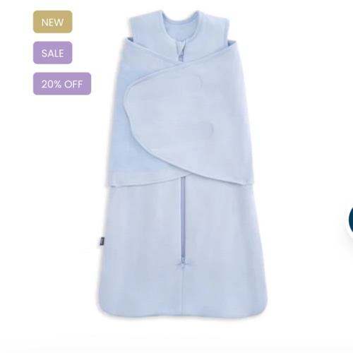 HALO® Supersoft Bamboo Swaddle 2.0 TOG – Blue Fog