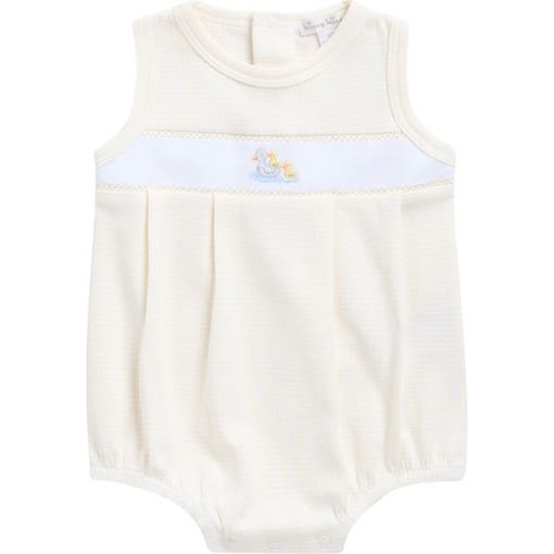 Bubble Duck Detail Pima Cotton Romper, 0-3M