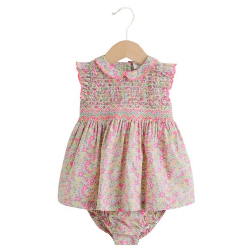 Ditsy Floral Print Sleeveless Dress