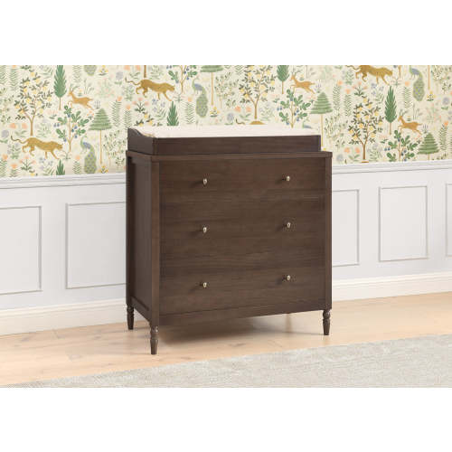 Serena 3 Drawer Dresser with Changing Top and Interlocking Drawers | Delta Children