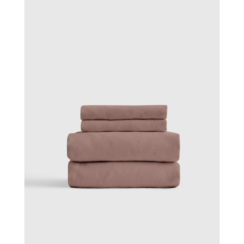 100% Organic Brushed Cotton Sheet Set | Quince in Fig