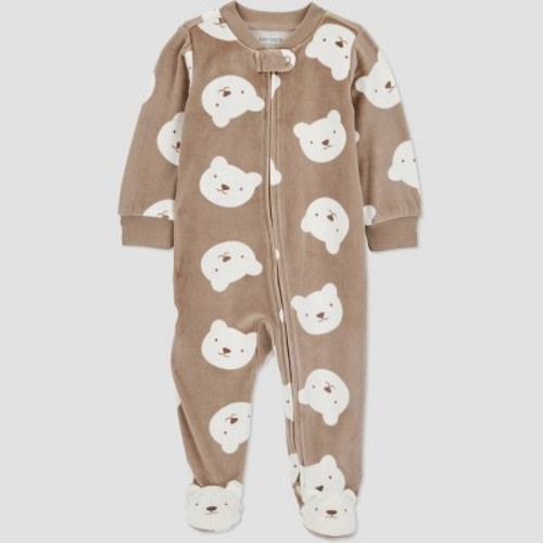 Carter's Just One You® Baby Boys' Bears Sleep N' Play - White/Brown Newborn