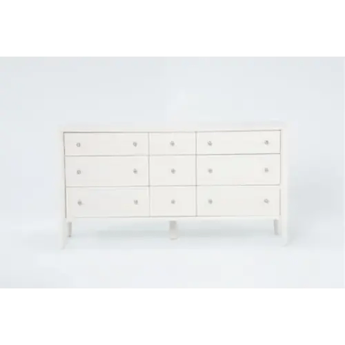 Austen White Wood 9-Drawer Dresser
