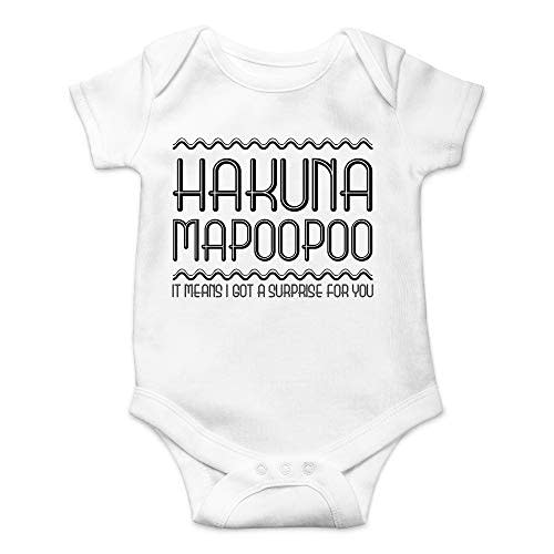 CBTwear Hakuna Mapoopoo - Baby Clothes - Funny Newborn Bodysuit Outfits for Boys and Girls