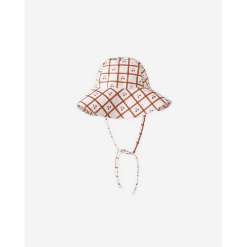 Floppy Swim Hat Cherry Check