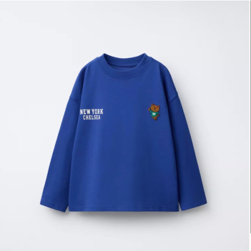 EMBROIDERED LION T-SHIRT - Blue | ZARA United States