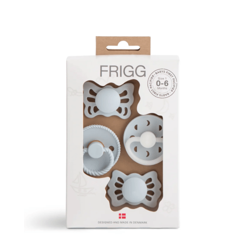 FRIGG Baby's First Pacifier Moonlight Sailing (Powder Blue) 4-Pack