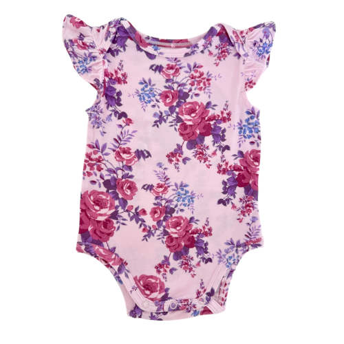 Ruffle Sleeve Bodysuit, Violet Rose