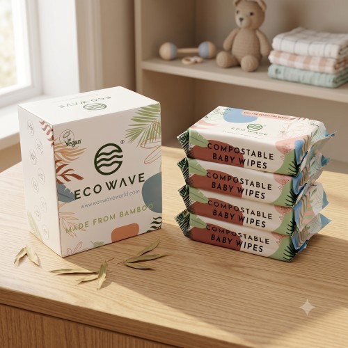 Eco Wave Bamboo Baby Wipes