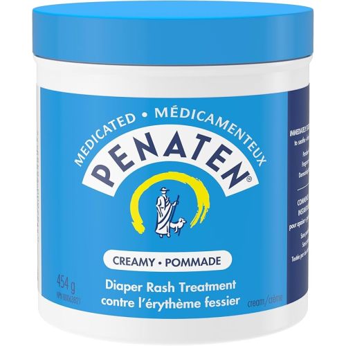 Penaten medicated creamy diaper rash treatment, Penaten Medicated Diaper Rash Cream for Baby, Zinc Oxide Cream, oothe, Heal & Treat, 113g