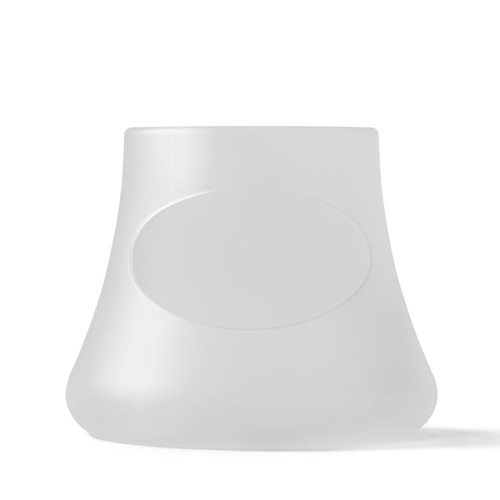 mōmi silicone glass bottle sleeve, clear, 5oz