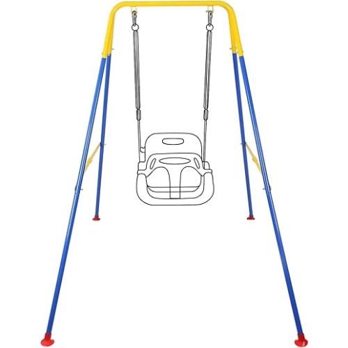 Swing Stand, Metal A-Frame Hammock Chair Stand, Foldable Baby Swing Frame(NO SEAT)