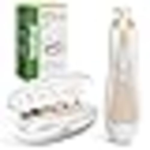 haakaa Baby Nail Care Electric Baby Nail File Kit with LED Light, Baby Nail Clippers for Newborn/Infants/Adults Toenails and Fingernails, 6 Replacement Heads & Storage Case, Acorn