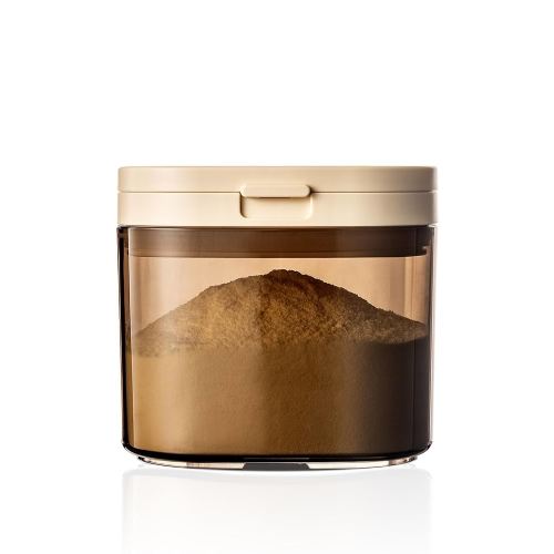 Travel Formula Container, 800ml BPA-Free Baby Formula Dispenser On The Go with Flip Top Lid, Magnetic Spoon & Date Marker, 13OZ, 0.84LB, 380g, Brown