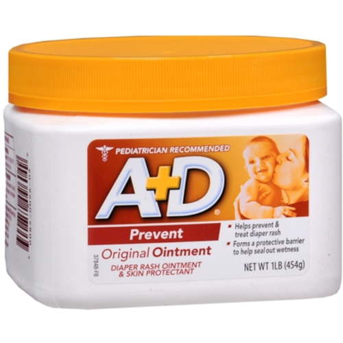 A+D Original Diaper Rash Ointment, 16 oz (Pack of 2), Gentle Formula for Babies and Adults