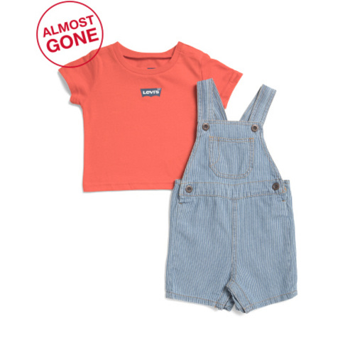 Newborn Boys Denim Overalls Set | Kids & Baby | T.J.Maxx