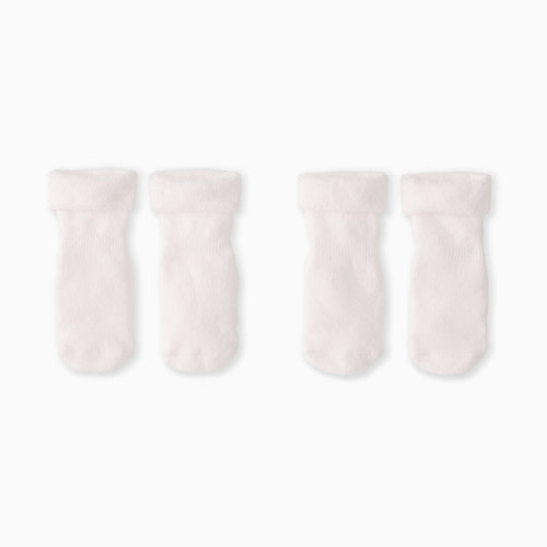 Hanna Andersson 2-Pack Baby Socks - White, 0-6 Months