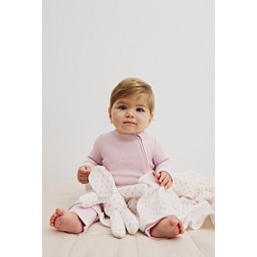 Mineral Pink Organically Grown Cotton Waffle Jumpsuit - Jumpsuits & Bodysuits | Country Road