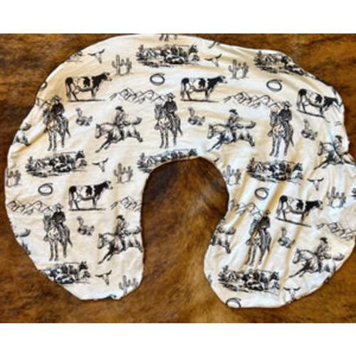 Western scene baby boppy pillow cover – Six shooter boutique