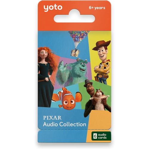 Yoto Disney Pixar Audio Collection – 6 Kids Audio Cards for Use with Yoto Player & Mini All-in-1 Audio Player, Educational Screen-Free Listening with Fun Playtime, Bedtime & Travel Stories, Ages 6+