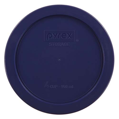 Pyrex® 4-cup Round Plastic Lid, Dark Blue
