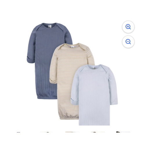 Gerber Baby Neutral Long Sleeve Gowns, 3-Pack, Sizes Newborn - 0/3 Months - Walmart.com