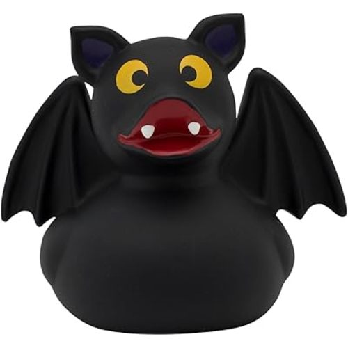 3" Rubber Bath Duck, Halloween Spooky Bat Theme, Set of 1