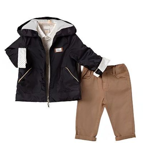 Little Boys' 3 Piece Jacket, Pants and Button Up Long-Sleeve Shirt Set-Great Birthday Gift