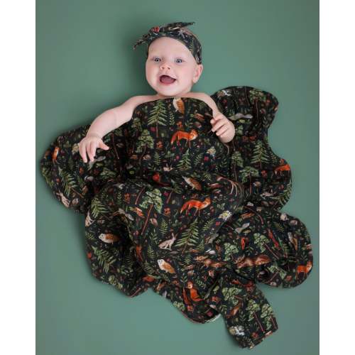 Wood You Be my Friend Breathable and Cozy Bamboo cotton Muslin Swaddle Blanket