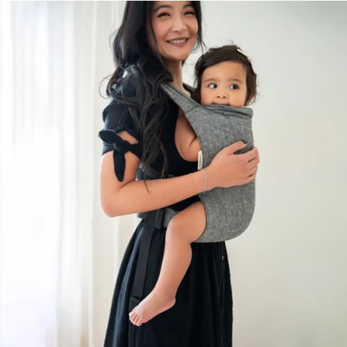 Obsidian Lark Baby Carrier - Black Soft Structured Carrier | hope&plum