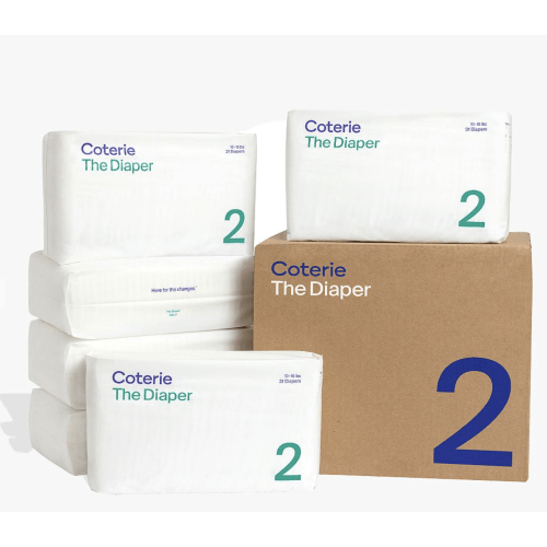 Coterie Ultra-Soft Diapers, 6-Pack
Size 2 (10-16 lbs)
