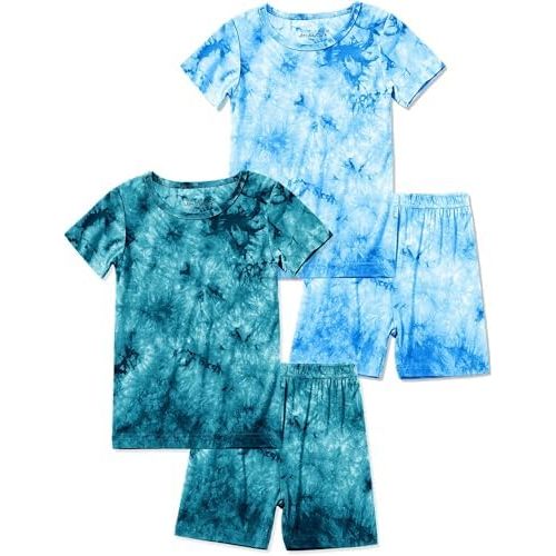Jimonda Boys Girls Bamboo Rayon Pajamas Set Kids Sleepwear