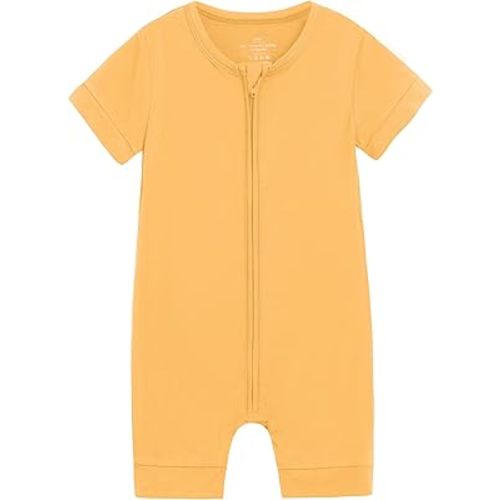 Baby Boys Girls Romper Short Sleeve Infant Sleepers Play Romper Soft Viscose from Bamboo Pajamas Toddler 0-24M