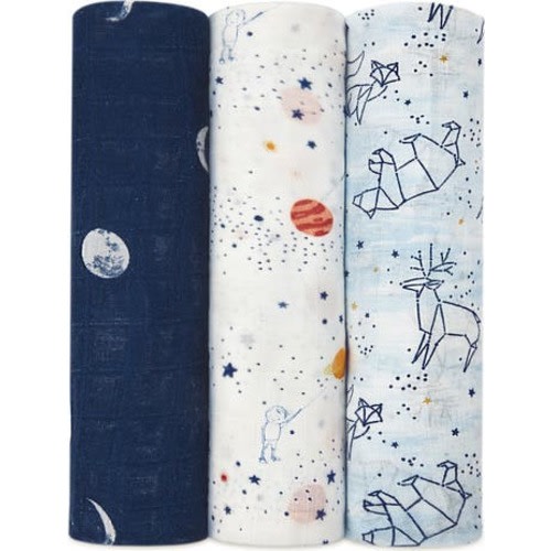 3-Pack Silky Soft Swaddling Cloths