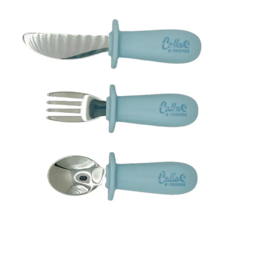 Silicone & Stainless Steel Toddler Utensil Set – Calla and Friends