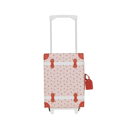 Olli Ella See-Ya Suitcase - Strawberry