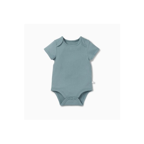 Ribbed Short Sleeve Bodysuit