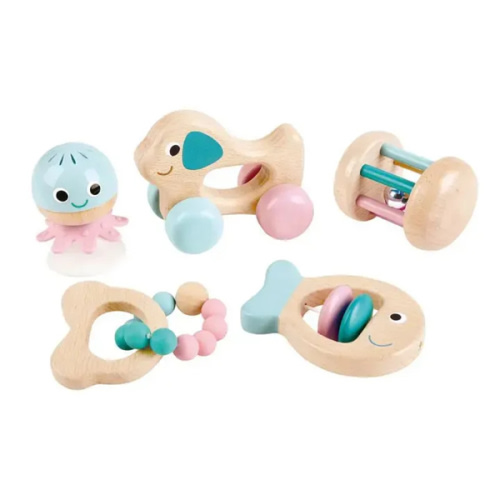 Hape Wooden Multi-Stage Sensory 5 PCs Gift Set - Hape Toys (Hape – HapeToys