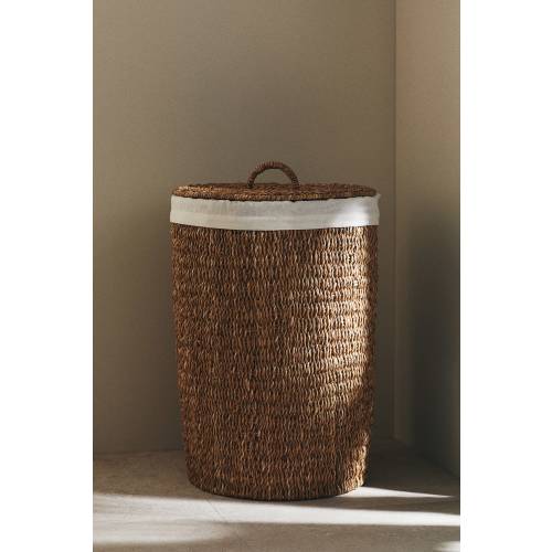 EXTRA-LARGE SEAGRASS LAUNDRY BASKET