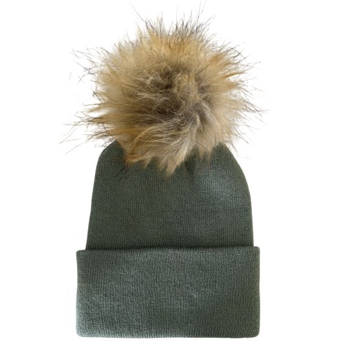 Baby's First Hat®, Fern Fur Pom – SpearmintLOVE