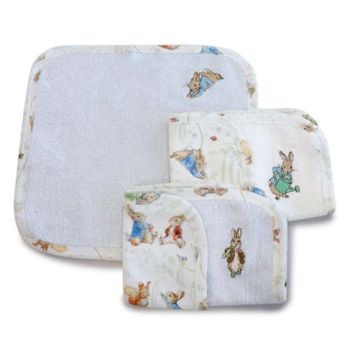 Bubba Blue Peter Rabbit Face Washers 3pk Peter Rabbit & Benjamin Bunny – Baby Kingdom