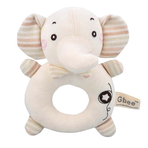 JJBNSH Sleeping Toys for 0 3 6 9 to 12 Months, Teething Rattle Toys, Infant Girl Boy Learning Toy, Newborn Baby Infant Soft Rattles Teether Hanging Toys