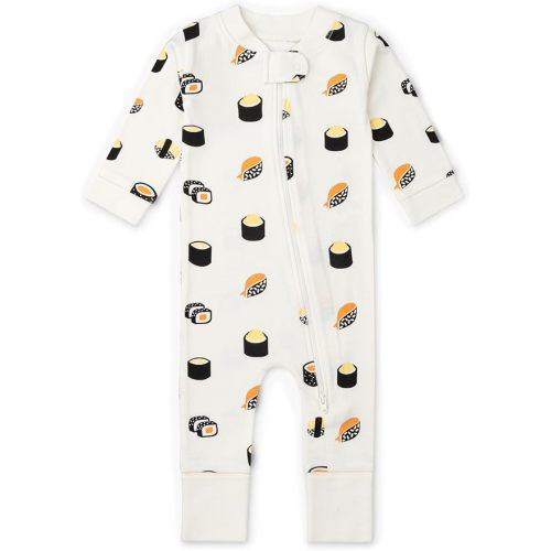 MONICA + ANDY One Piece Baby Pajamas, 100% Organic Baby Clothes for Girls and Boys, Sizes For Newborn and Infant