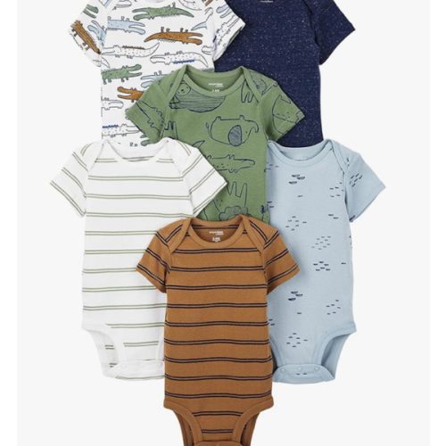 Simple Joys by Carter's Baby-Boys 6-Pack Short-Sleeve Bodysuit