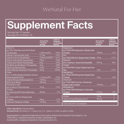 WeNatal For Her Supplements