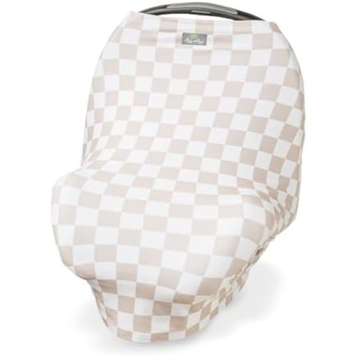 Itzy Ritzy 4-in-1 Nursing Cover, Car Seat & Stroller Cover (Checkerboard)