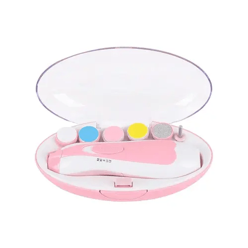 Baby Nail Trimmer Electric,Nail Clippers File for Baby No Sharp Claws Hurt, 6 in 1 with Light Safety Cutter for Newborn Infant Toddler Kids Toes and Fingernails Care