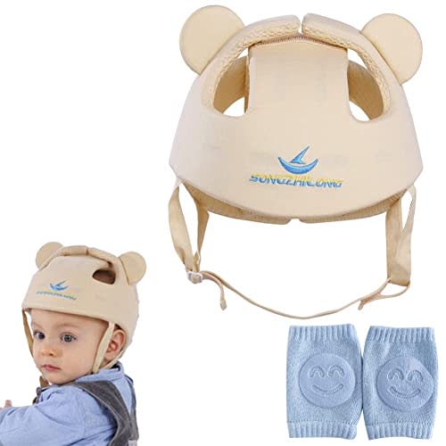 Xifamniy Baby Soft Safety Helmet Foam Head Protector Helmet for Toddler Infant Walking Suit 6-24m