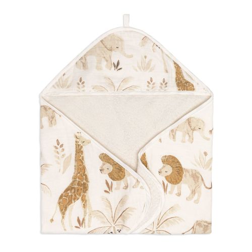 Kendi Baby Hooded Towel - Safari Pattern