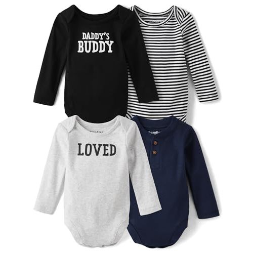 The Children's Place baby-boys And Newborn Long Sleeve Bodysuits, Multipacks